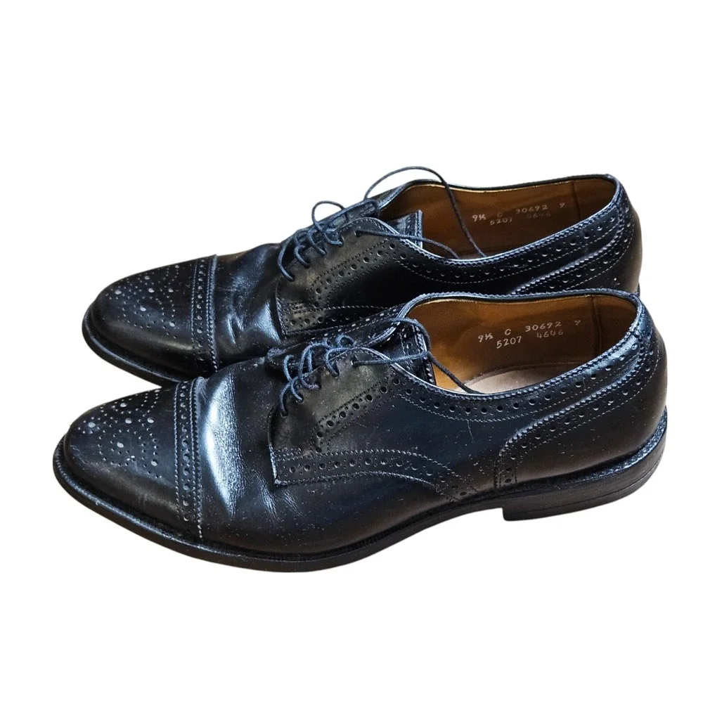 Allen Edmonds‎ Sanford Cap Toe Oxford Dress Shoes 9.5 C Leather Old Money 5207